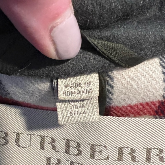 Authentic Burberry Women’s Wool with Toggles Coat, Pea Coat, Green, Size 14 - Picture 7 of 13